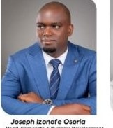 Joseph Izonofe Osoria, Head, Corporate & Business Development